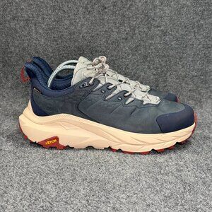 Hoka Kaha 2 Low GTX Hiking Shoes Mens Size 11.5 Limestone Blue Athletic Gore-Tex